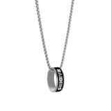 Las Vegas Raiders Necklace Fashion Ring Pendant Silver-0