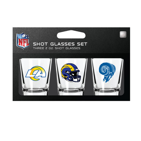 Los Angeles Rams Shot Glass Set 3 Pack-0