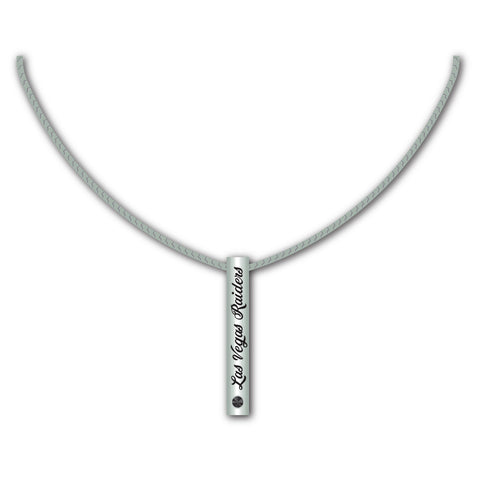 Las Vegas Raiders Necklace Silver Bar-0