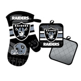 Las Vegas Raiders Oven Mitt and Pot Holder Set-0