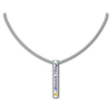 Minnesota Vikings Necklace Silver Bar-0