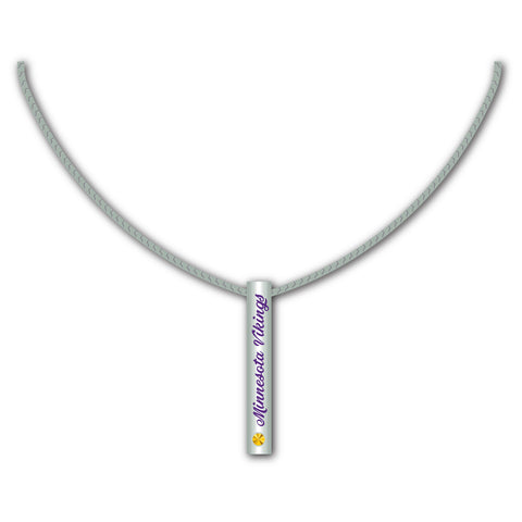 Minnesota Vikings Necklace Silver Bar-0