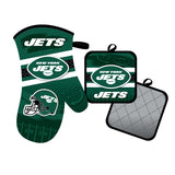 New York Jets Oven Mitt and Pot Holder Set-0