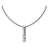 New Orleans Saints Necklace Silver Bar-0