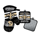 New Orleans Saints Oven Mitt and Pot Holder Set-0