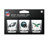 Philadelphia Eagles Shot Glass Set 3 Pack-0