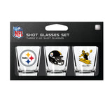 Pittsburgh Steelers Shot Glass Set 3 Pack-0