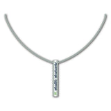 Seattle Seahawks Necklace Silver Bar-0