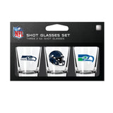 Seattle Seahawks Shot Glass Set 3 Pack-0
