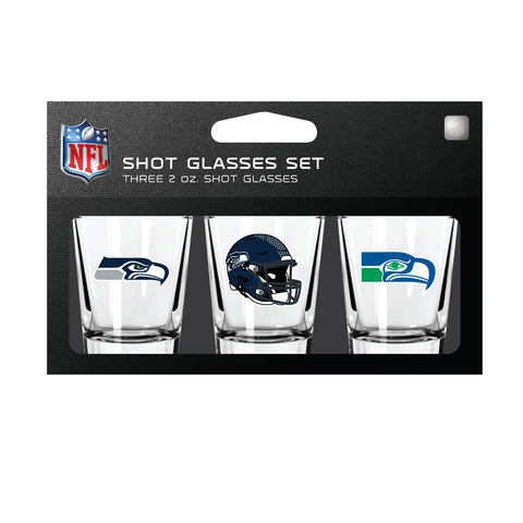 Seattle Seahawks Shot Glass Set 3 Pack-0