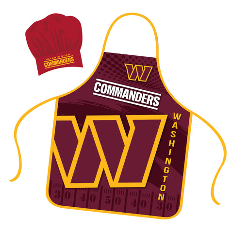Washington Commanders Chef Hat and Apron Set-0