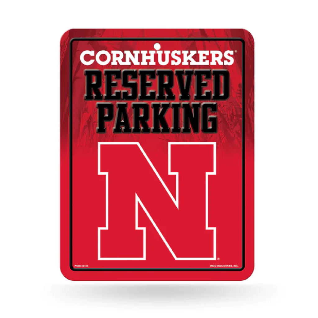 Cornhusker Sign Nebraska Cornhuskers Metal Parking Sign – Team Fan Cave