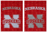 Nebraska Cornhuskers Suede Glitter Accented Double Sided Garden Flag - Team Fan Cave