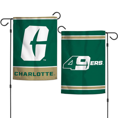 North Carolina-Charlotte 49ers Flag 12x18 Garden Style 2 Sided-0