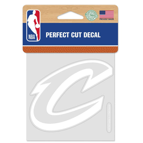 Cleveland Cavaliers Decal 4x4 Perfect Cut White-0