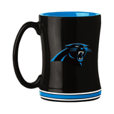 Carolina Panthers Coffee Mug 14oz Sculpted Relief Team Color-0