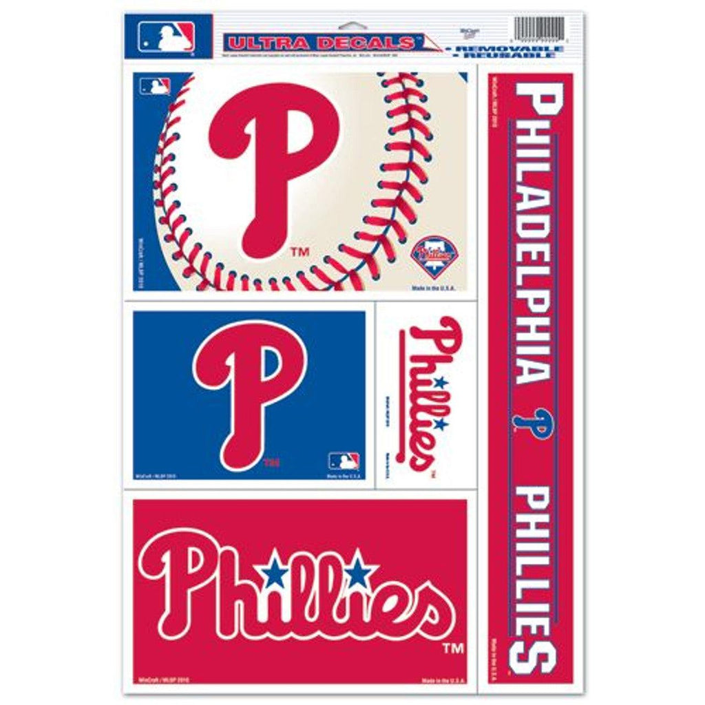 Philadelphia Decal Philadelphia Phillies Decal 11x17 Ultra - Set of 6 – Team Fan Cave