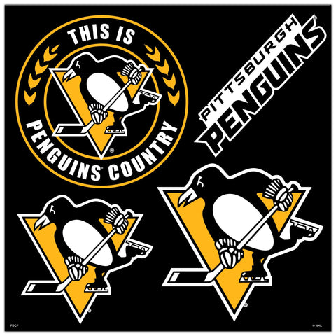 Pittsburgh Penguinis Magnet Kit 4 Piece - Team Fan Cave