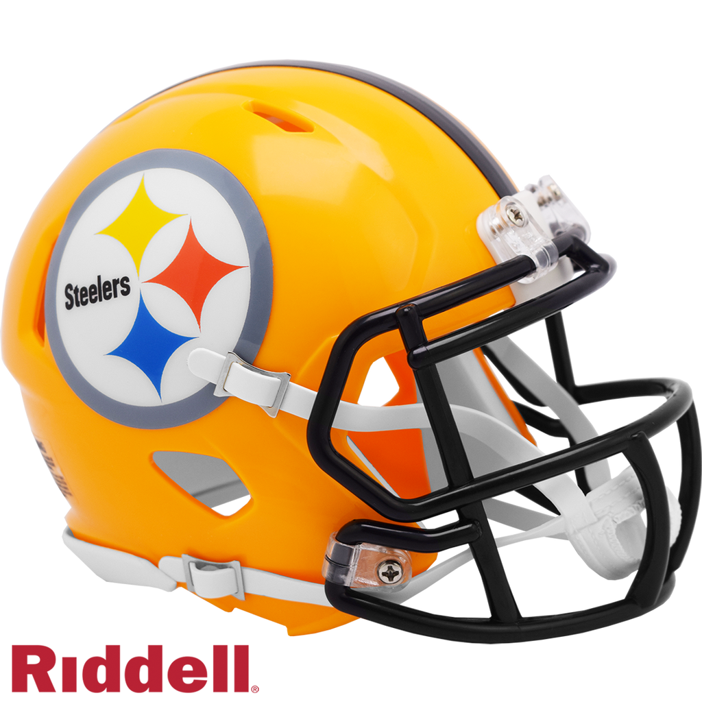 Pittsburgh Steelers Helmet Riddell Replica Mini Speed Style 2007 Gold ...