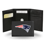 New England Patriots Wallet Trifold Leather Embroidered-0
