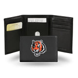 Cincinnati Bengals Wallet Trifold Leather Embroidered-0