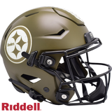 Pittsburgh Steelers Helmet Riddell Authentic Full Size SpeedFlex Style Salute To Service 2022-0