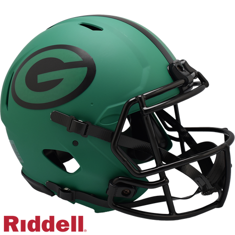 Green Bay Packers Helmet Riddell Authentic Full Size Speed Style Rave Alternate-0
