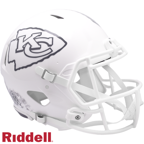 Kansas City Chiefs Helmet Riddell Authentic Full Size Speed Style Salute To Service 2024-0