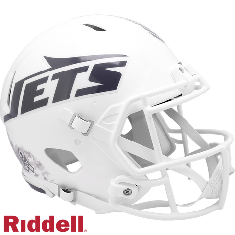 New York Jets Helmet Riddell Authentic Full Size Speed Style Salute To Service 2024-0
