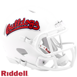 Fresno State Bulldogs Helmet Riddell Replica Mini Speed Style Harvest Design White Design-0