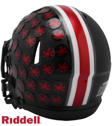 Ohio State Buckeyes Helmet Riddell Replica Mini Speed Style Black Alternate-0