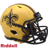 New Orleans Saints Helmet Riddell Replica Mini Speed Style Rave Alternate-0