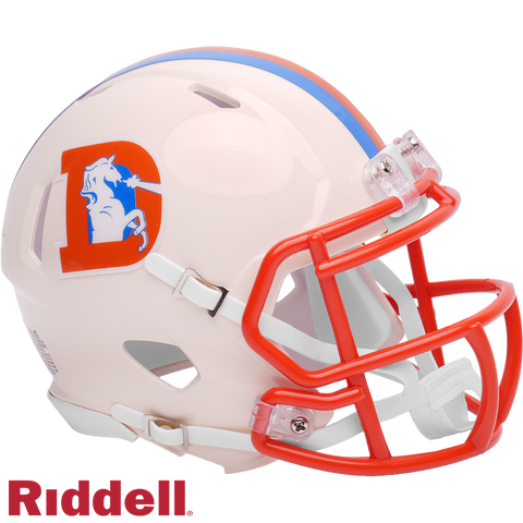 Denver Broncos Helmet Riddell Replica Mini Speed Style Retro Collection-0