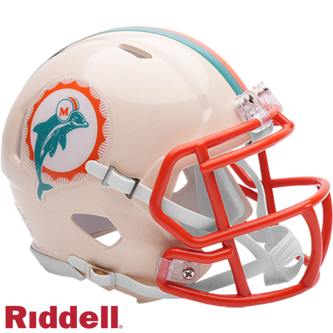 Miami Dolphins Helmet Riddell Replica Mini Speed Style Retro Collection-0