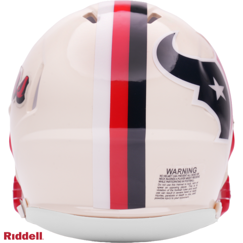 Houston Texans Helmet Riddell Replica Full Size Speed Style Retro Collection-0