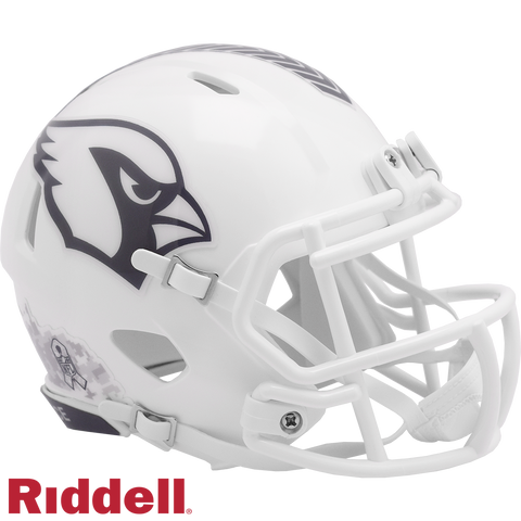 Arizona Cardinals Helmet Riddell Replica Mini Speed Style Salute To Service 2024-0