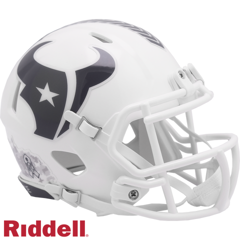 Houston Texans Helmet Riddell Replica Mini Speed Style Salute To Service 2024-0
