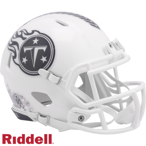 Tennessee Titans Helmet Riddell Replica Mini Speed Style Salute To Service 2024-0