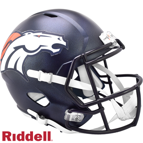 Denver Broncos Helmet Riddell Replica Full Size Speed Style 2024-0