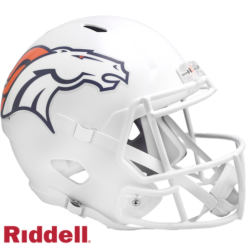 Denver Broncos Helmet Riddell Replica Full Size Speed Style On-Field Alternate 2024-0
