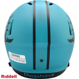 Miami Dolphins Helmet Riddell Replica Full Size Speed Style Rave Alternate-1