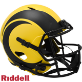 Los Angeles Rams Helmet Riddell Replica Full Size Speed Style Rave Alternate-0