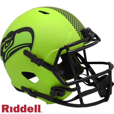 Seattle Seahawks Helmet Riddell Replica Full Size Speed Style Rave Alternate-0