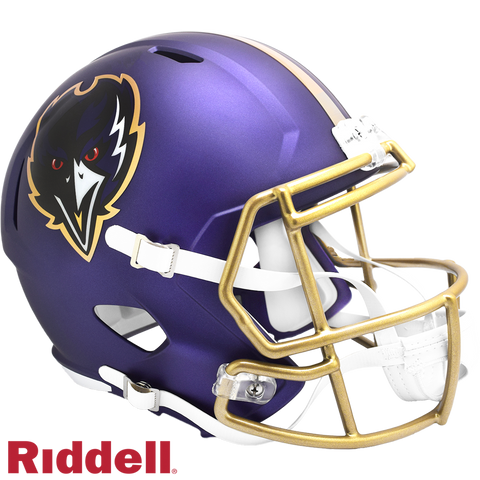 Baltimore Ravens Helmet Riddell Replica Full Size Speed Style On-Field Alternate 2024 - Special Order-0