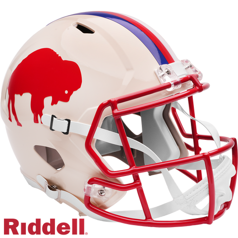 Buffalo Bills Helmet Riddell Replica Full Size Speed Style Retro Collection-0
