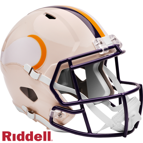 Minnesota Vikings Helmet Riddell Replica Full Size Speed Style Retro Collection-0