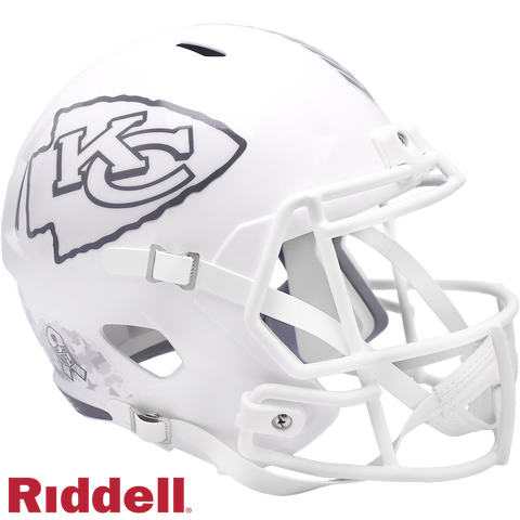 Kansas City Chiefs Helmet Riddell Replica Full Size Speed Style Salute To Service 2024-0