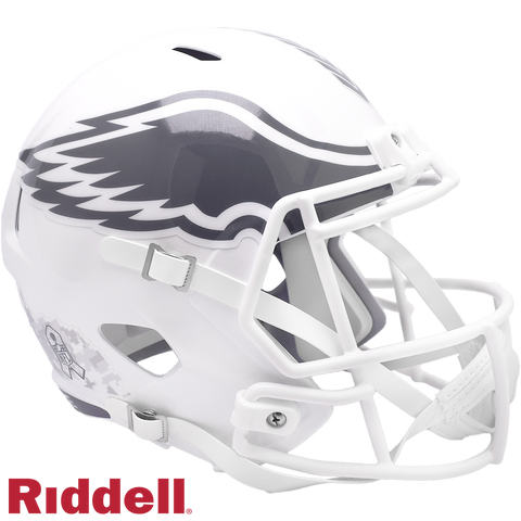 Philadelphia Eagles Helmet Riddell Replica Full Size Speed Style Salute To Service 2024-0