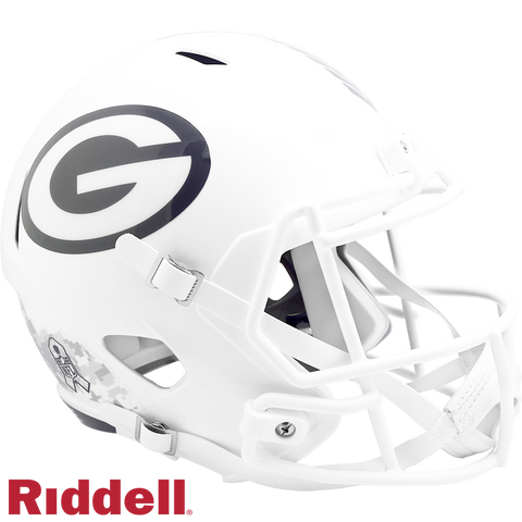 Green Bay Packers Helmet Riddell Replica Full Size Speed Style Salute To Service 2024-0