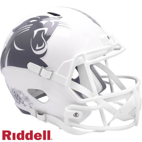 Carolina Panthers Helmet Riddell Replica Full Size Speed Style Salute To Service 2024-0